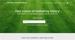 Desktop Screenshot of footballprogrammes.biz