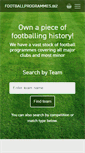 Mobile Screenshot of footballprogrammes.biz