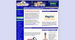 Desktop Screenshot of footballprogrammes.com