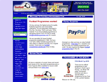 Tablet Screenshot of footballprogrammes.com
